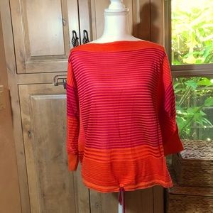Anne Klein orange and pink top - gently worn by me